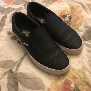 Vans perf leather slip on